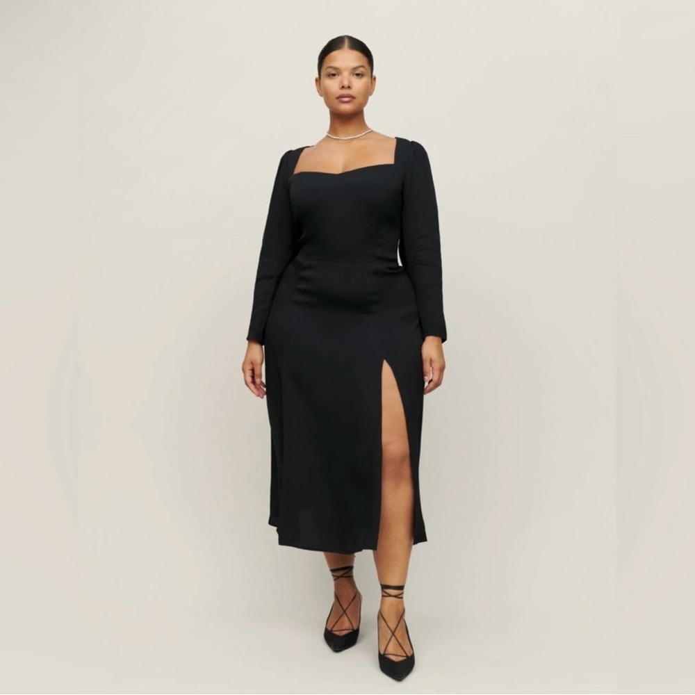 Reformation - Mara Dress Es - Black - Size 24 - NWT